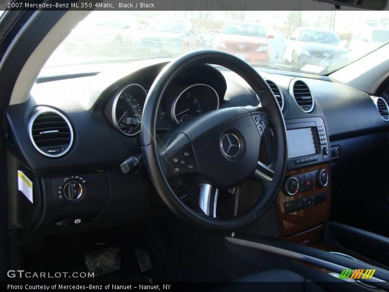 Black / Black 2007 Mercedes-Benz ML 350 4Matic