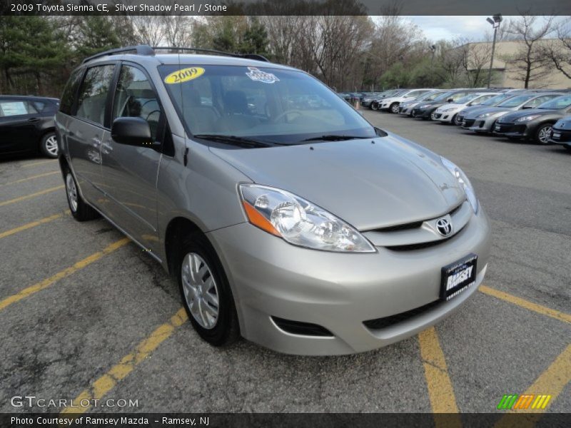 Silver Shadow Pearl / Stone 2009 Toyota Sienna CE