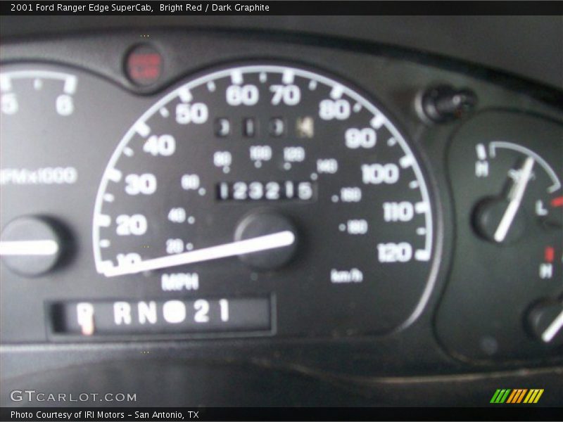 Bright Red / Dark Graphite 2001 Ford Ranger Edge SuperCab
