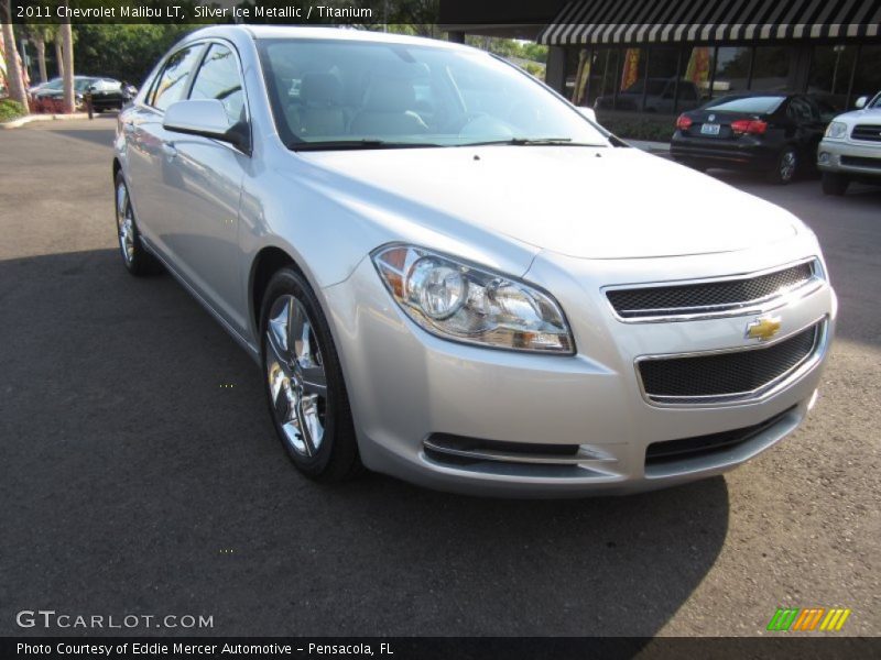 Silver Ice Metallic / Titanium 2011 Chevrolet Malibu LT