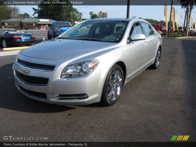 Silver Ice Metallic / Titanium 2011 Chevrolet Malibu LT