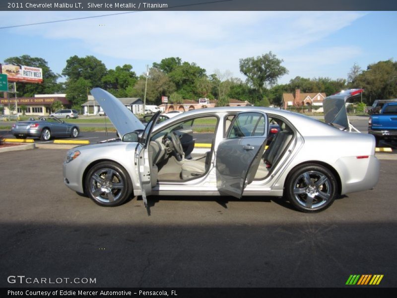 Silver Ice Metallic / Titanium 2011 Chevrolet Malibu LT