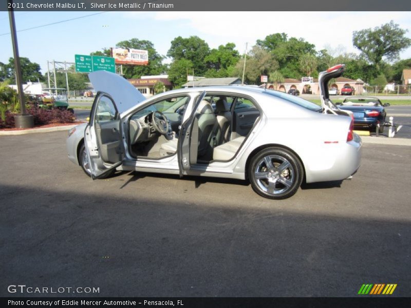 Silver Ice Metallic / Titanium 2011 Chevrolet Malibu LT