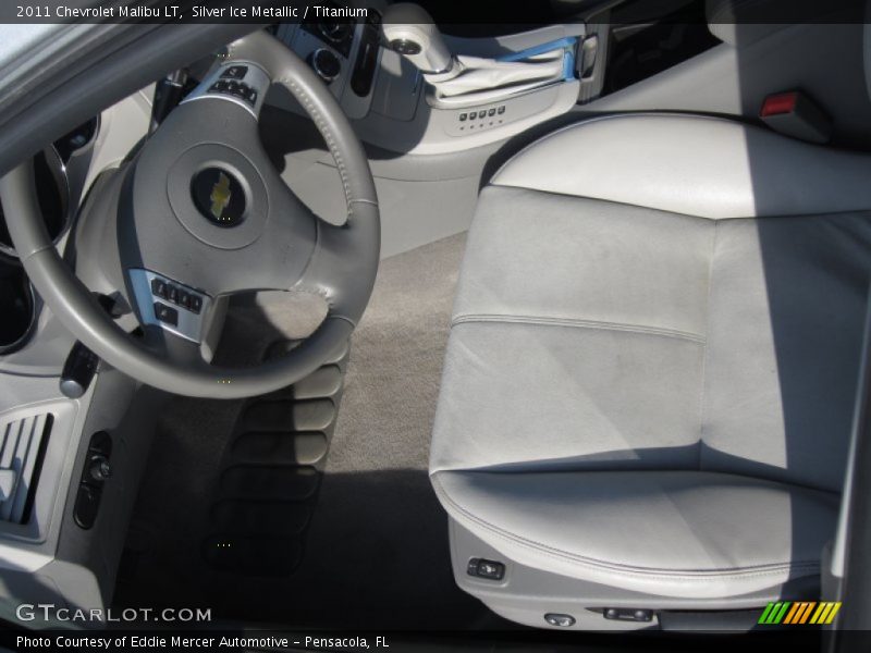Silver Ice Metallic / Titanium 2011 Chevrolet Malibu LT