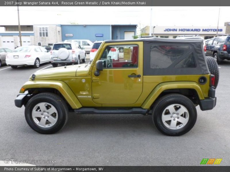 Rescue Green Metallic / Dark Khaki/Medium Khaki 2007 Jeep Wrangler Sahara 4x4