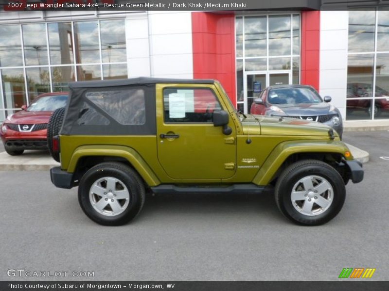 Rescue Green Metallic / Dark Khaki/Medium Khaki 2007 Jeep Wrangler Sahara 4x4