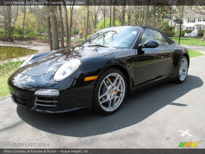 Black / Black 2009 Porsche 911 Carrera 4S Cabriolet