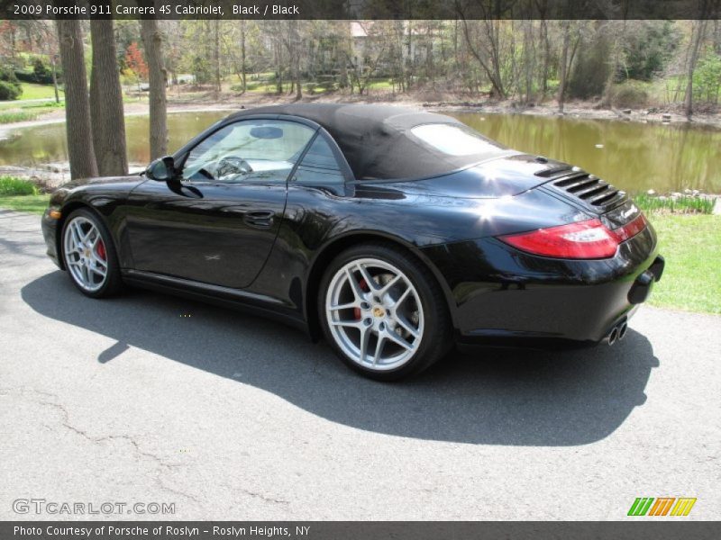 Black / Black 2009 Porsche 911 Carrera 4S Cabriolet