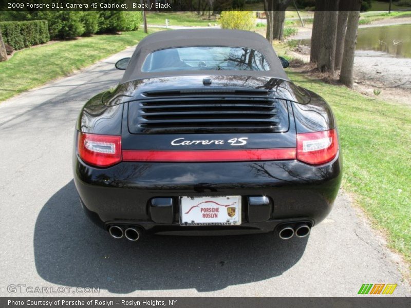 Black / Black 2009 Porsche 911 Carrera 4S Cabriolet