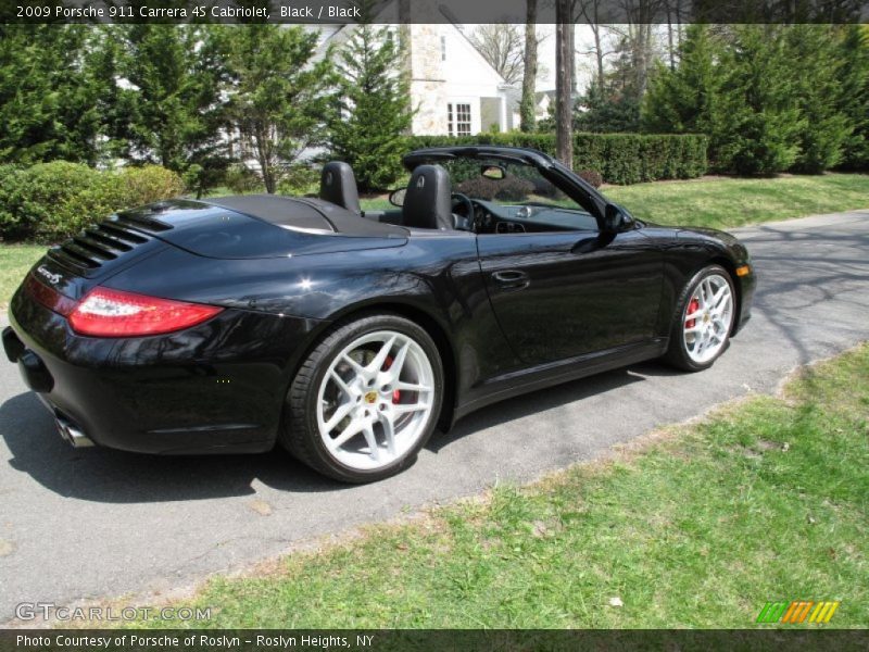 Black / Black 2009 Porsche 911 Carrera 4S Cabriolet