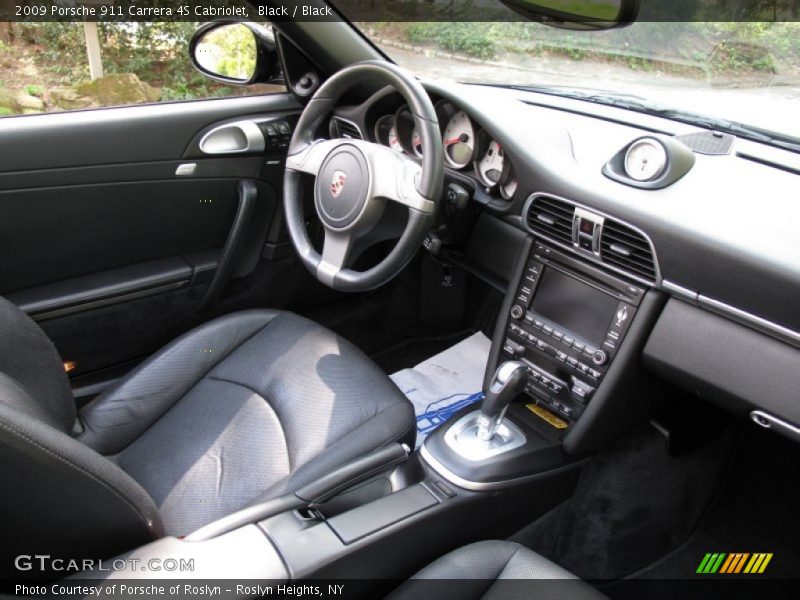 Black / Black 2009 Porsche 911 Carrera 4S Cabriolet