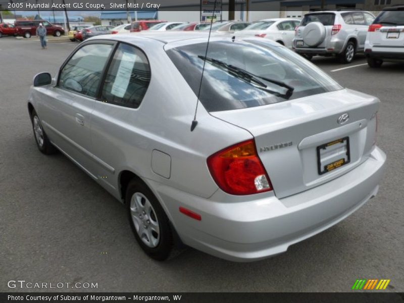 Silver Mist / Gray 2005 Hyundai Accent GLS Coupe
