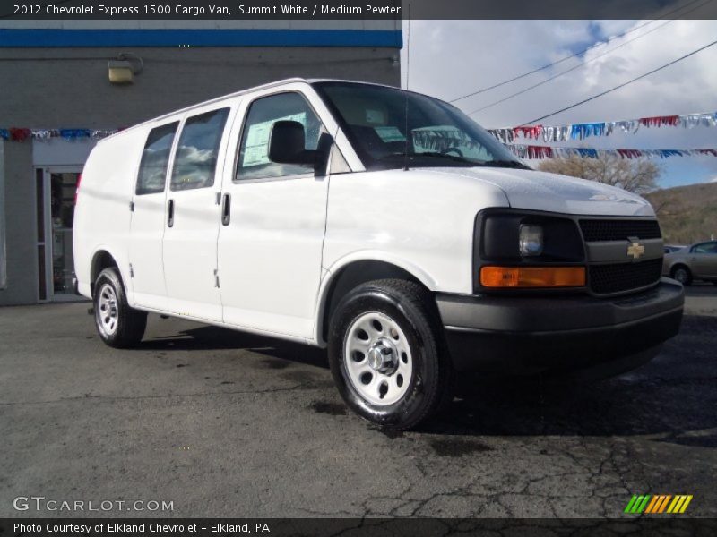 Summit White / Medium Pewter 2012 Chevrolet Express 1500 Cargo Van
