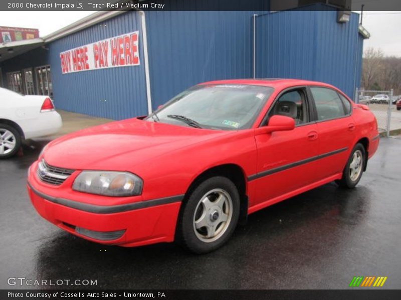 Torch Red / Medium Gray 2000 Chevrolet Impala LS
