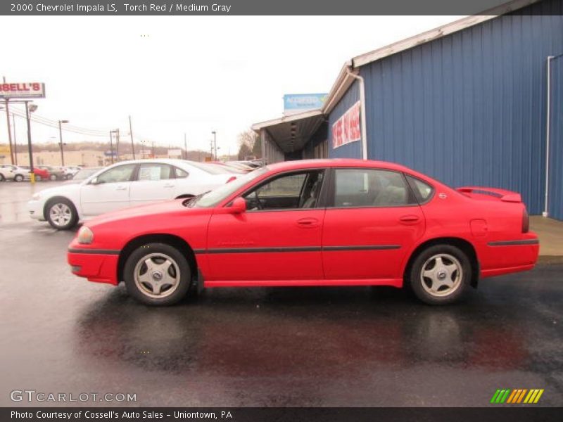 Torch Red / Medium Gray 2000 Chevrolet Impala LS