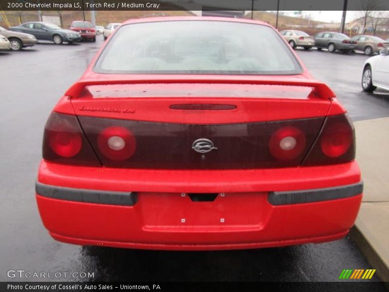 Torch Red / Medium Gray 2000 Chevrolet Impala LS