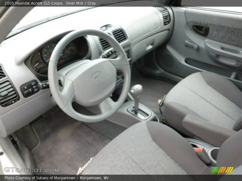 Silver Mist / Gray 2005 Hyundai Accent GLS Coupe