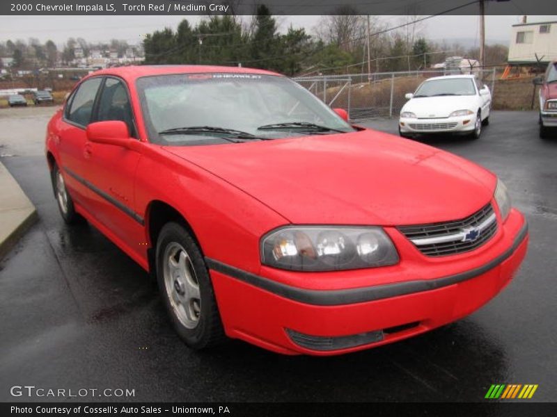 Torch Red / Medium Gray 2000 Chevrolet Impala LS