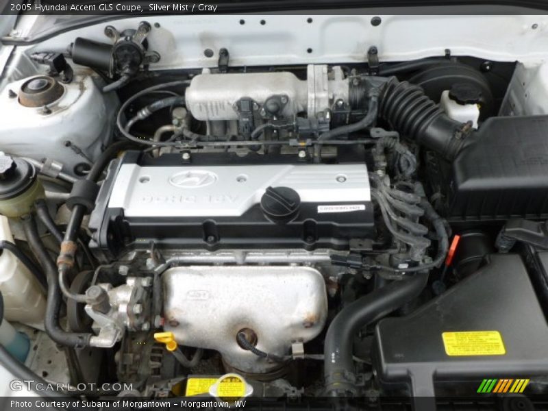 Silver Mist / Gray 2005 Hyundai Accent GLS Coupe
