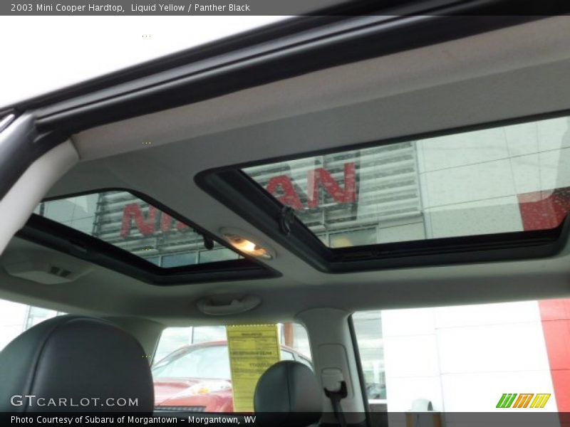 Liquid Yellow / Panther Black 2003 Mini Cooper Hardtop