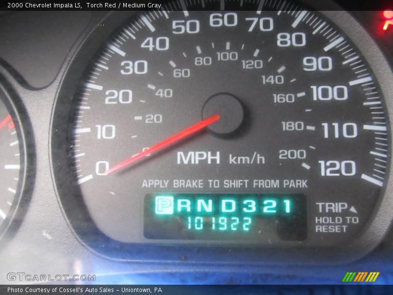 Torch Red / Medium Gray 2000 Chevrolet Impala LS