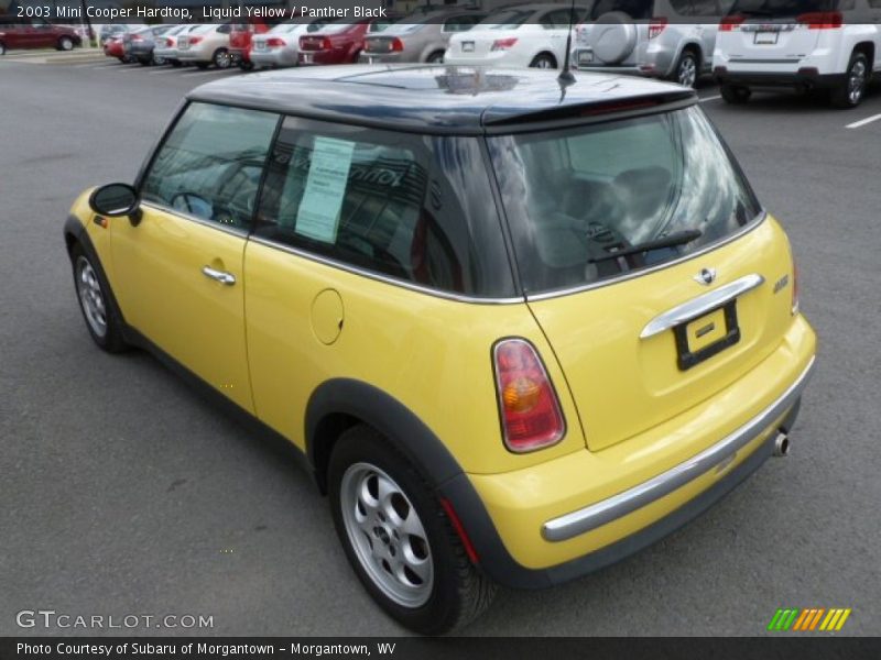 Liquid Yellow / Panther Black 2003 Mini Cooper Hardtop