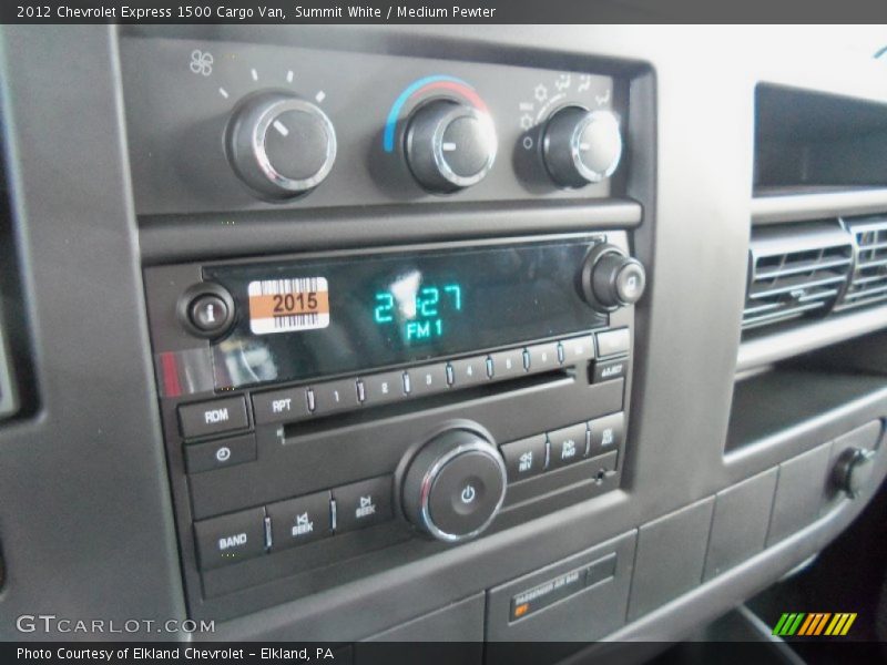 Summit White / Medium Pewter 2012 Chevrolet Express 1500 Cargo Van