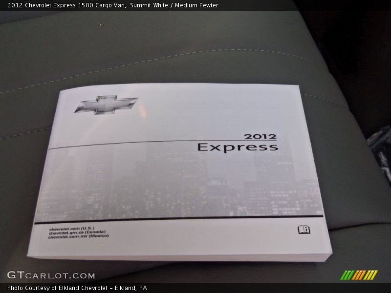 Books/Manuals of 2012 Express 1500 Cargo Van