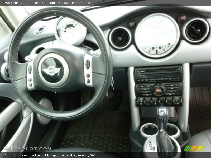 Liquid Yellow / Panther Black 2003 Mini Cooper Hardtop
