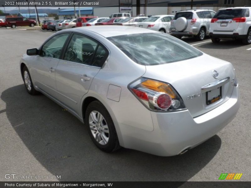 Brilliant Silver / Charcoal 2012 Nissan Altima 2.5 S