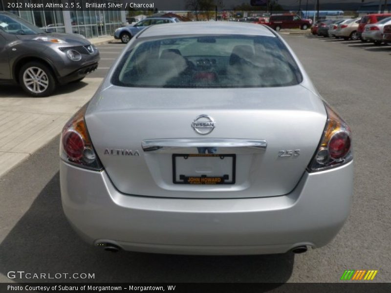 Brilliant Silver / Charcoal 2012 Nissan Altima 2.5 S