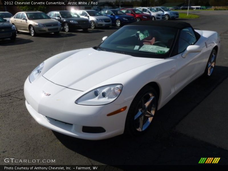 Arctic White / Red 2012 Chevrolet Corvette Convertible