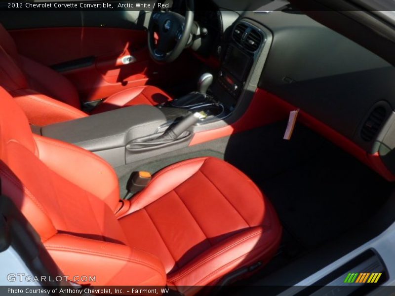 Arctic White / Red 2012 Chevrolet Corvette Convertible