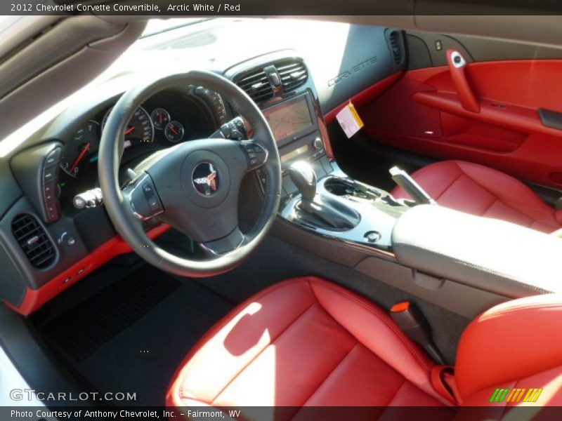 Red Interior - 2012 Corvette Convertible 