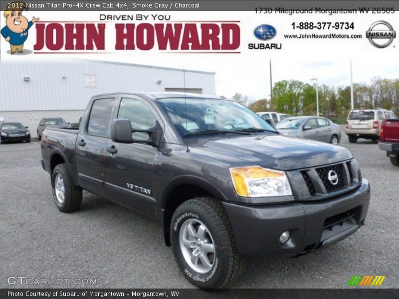 Smoke Gray / Charcoal 2012 Nissan Titan Pro-4X Crew Cab 4x4