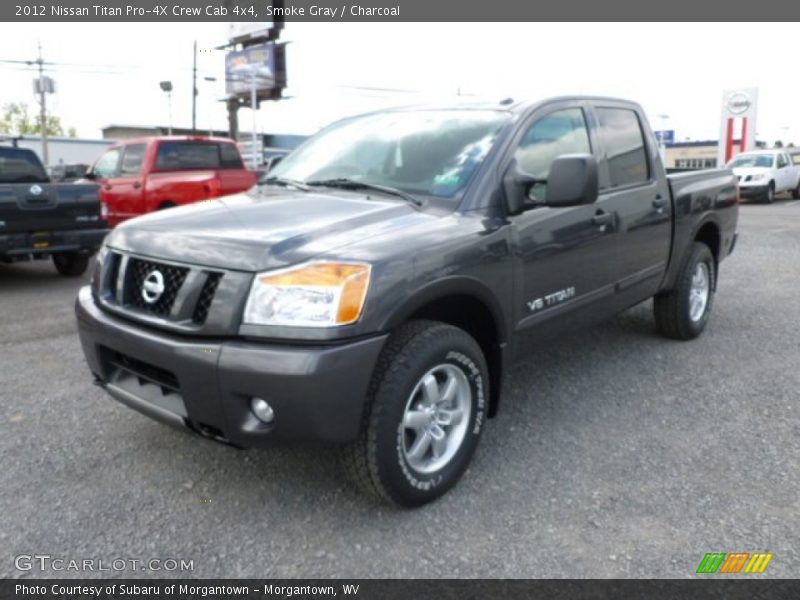 Smoke Gray / Charcoal 2012 Nissan Titan Pro-4X Crew Cab 4x4