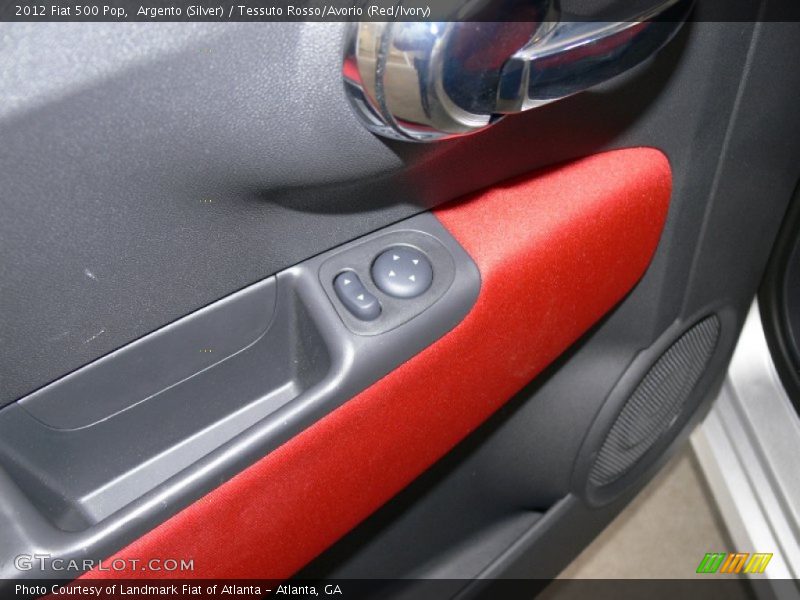 Argento (Silver) / Tessuto Rosso/Avorio (Red/Ivory) 2012 Fiat 500 Pop
