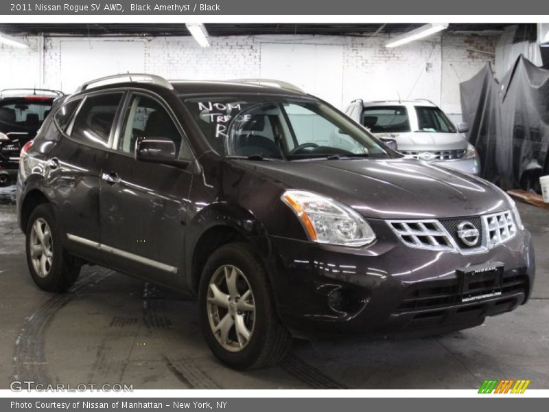 Black Amethyst / Black 2011 Nissan Rogue SV AWD