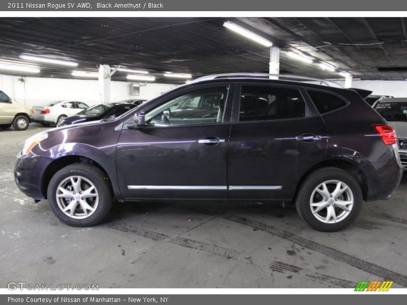 Black Amethyst / Black 2011 Nissan Rogue SV AWD