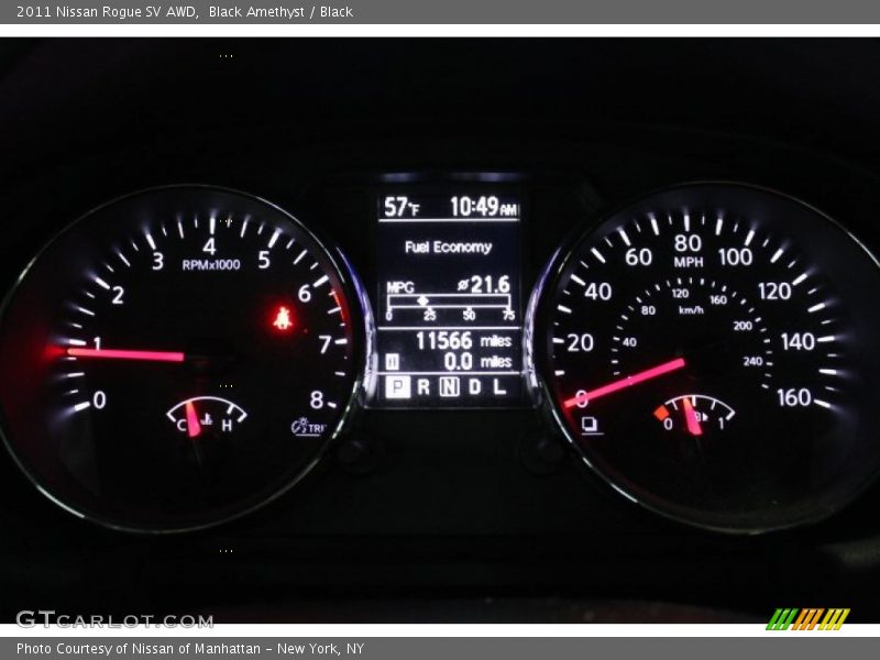 Black Amethyst / Black 2011 Nissan Rogue SV AWD