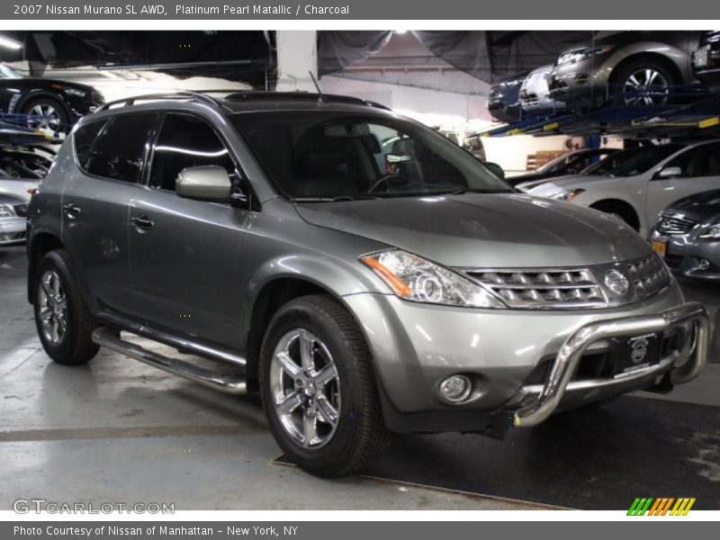 Platinum Pearl Matallic / Charcoal 2007 Nissan Murano SL AWD