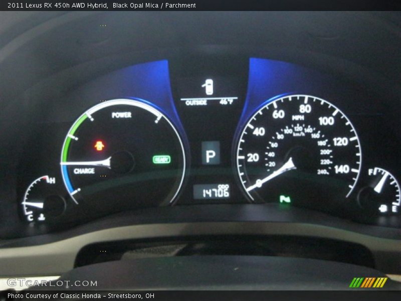 Black Opal Mica / Parchment 2011 Lexus RX 450h AWD Hybrid