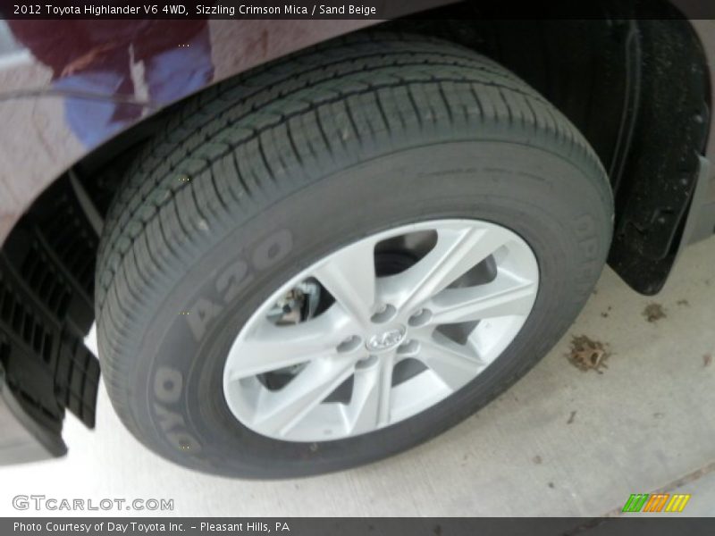 Sizzling Crimson Mica / Sand Beige 2012 Toyota Highlander V6 4WD