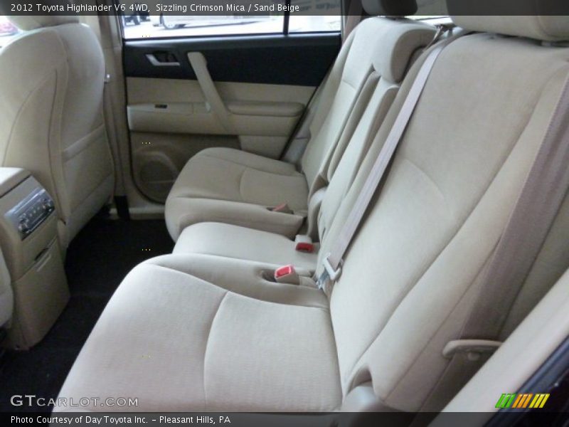 Sizzling Crimson Mica / Sand Beige 2012 Toyota Highlander V6 4WD