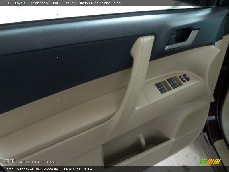 Sizzling Crimson Mica / Sand Beige 2012 Toyota Highlander V6 4WD