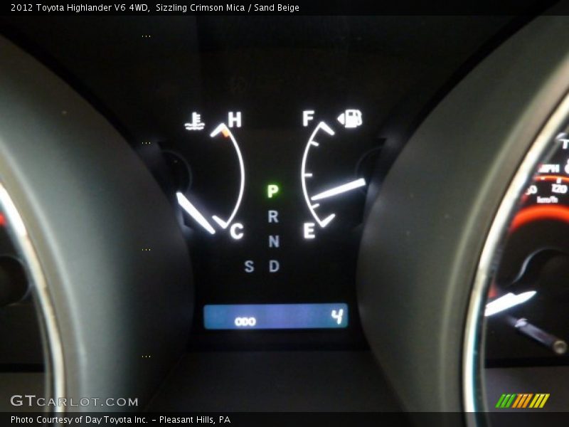 Sizzling Crimson Mica / Sand Beige 2012 Toyota Highlander V6 4WD