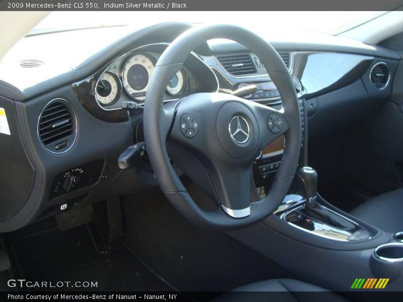Iridium Silver Metallic / Black 2009 Mercedes-Benz CLS 550