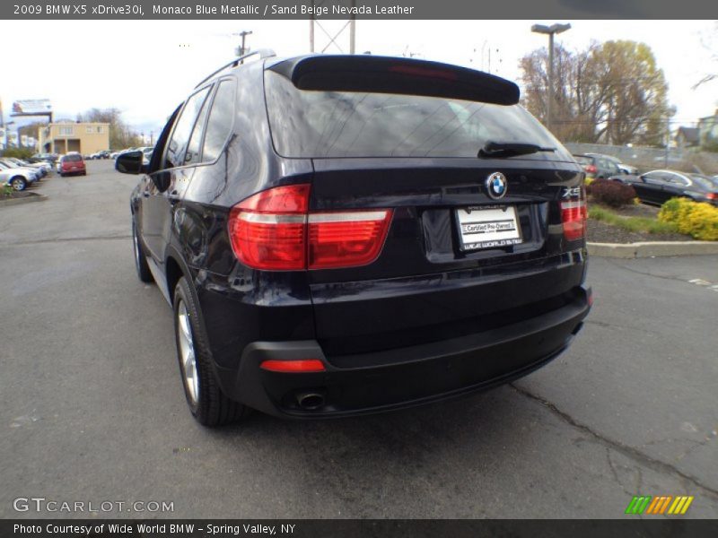 Monaco Blue Metallic / Sand Beige Nevada Leather 2009 BMW X5 xDrive30i