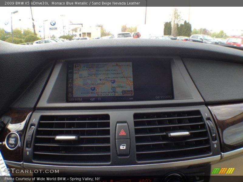 Monaco Blue Metallic / Sand Beige Nevada Leather 2009 BMW X5 xDrive30i