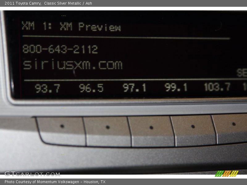 Classic Silver Metallic / Ash 2011 Toyota Camry